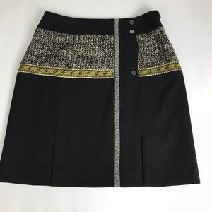 Etcetera Women's Pencil Skirt Size 4 Black/Gold